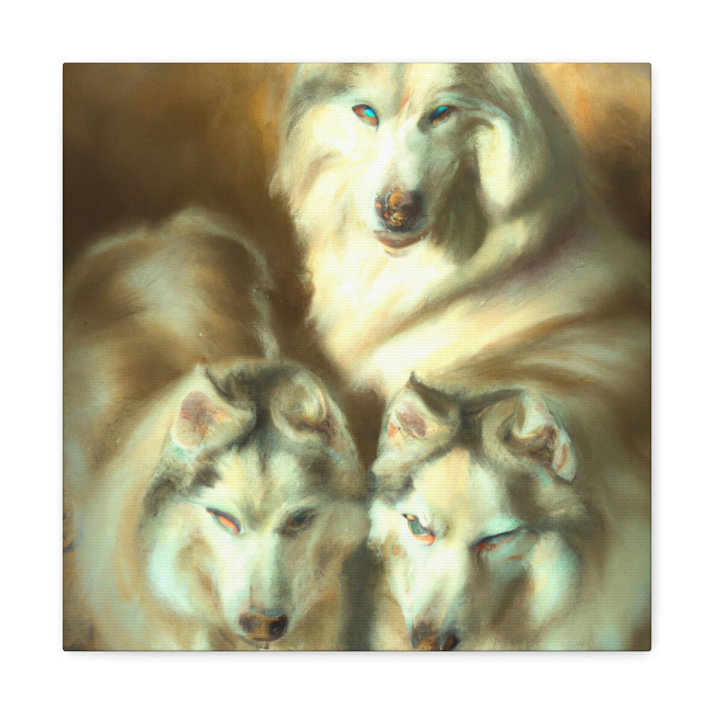 "Frosty Siberian Husky" - Canvas