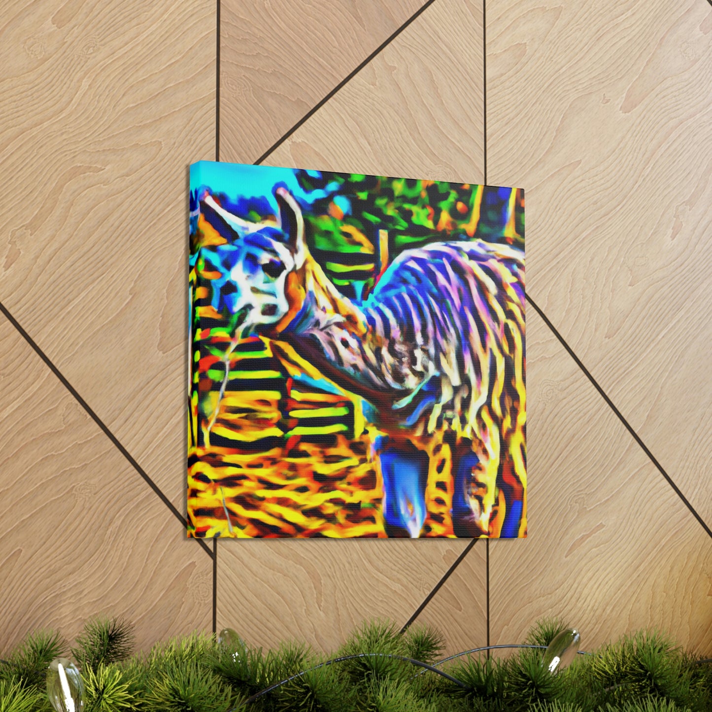 Llama at Sunrise - Canvas