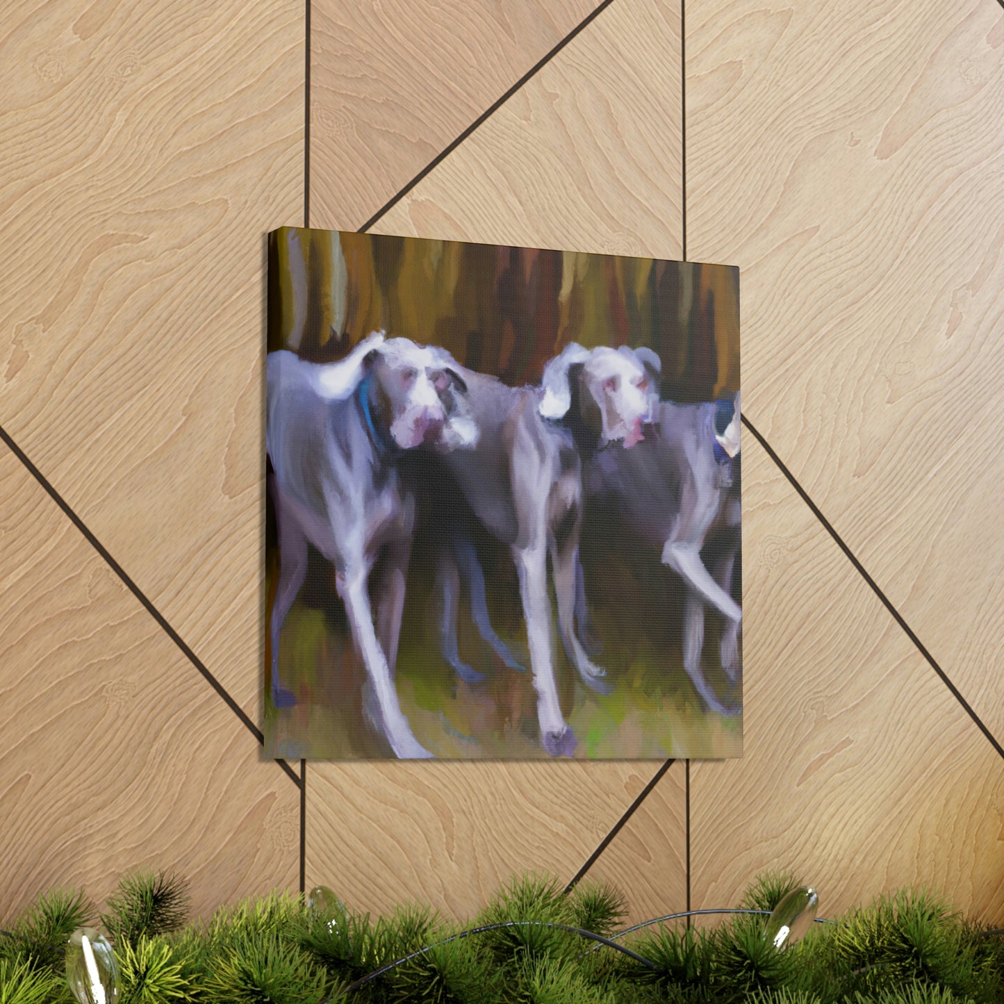 Weimaraner Abstract Expression - Canvas