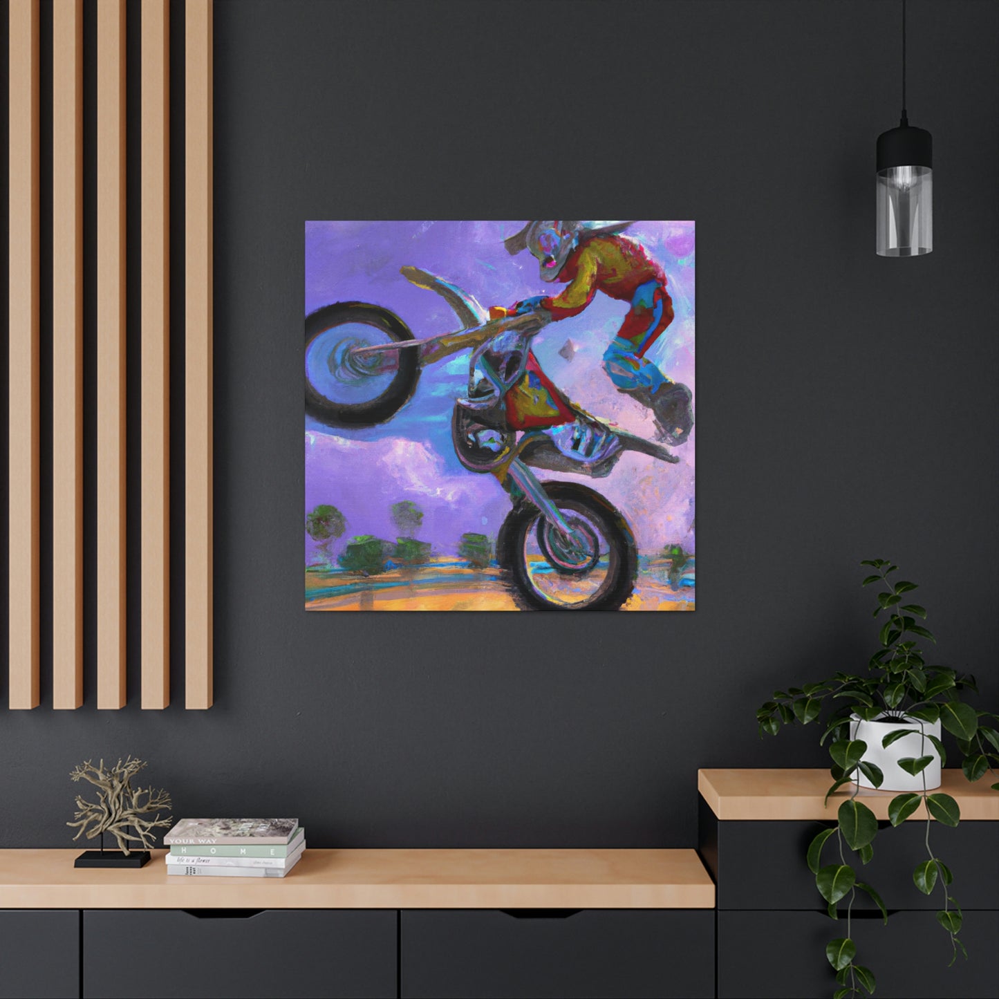 Motocross Mystic Madness - Canvas