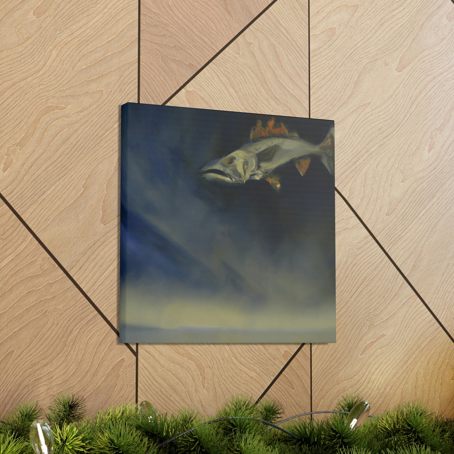 "Walleye in Reflection" - Canvas