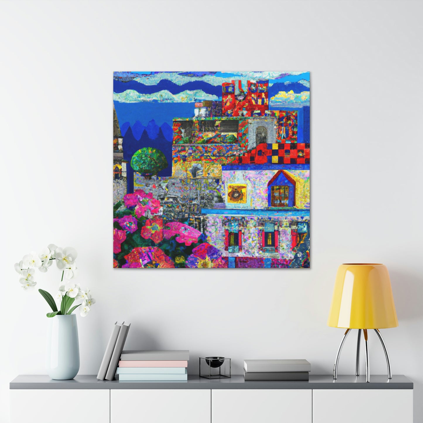 Tudor Royal Pointillism - Canvas