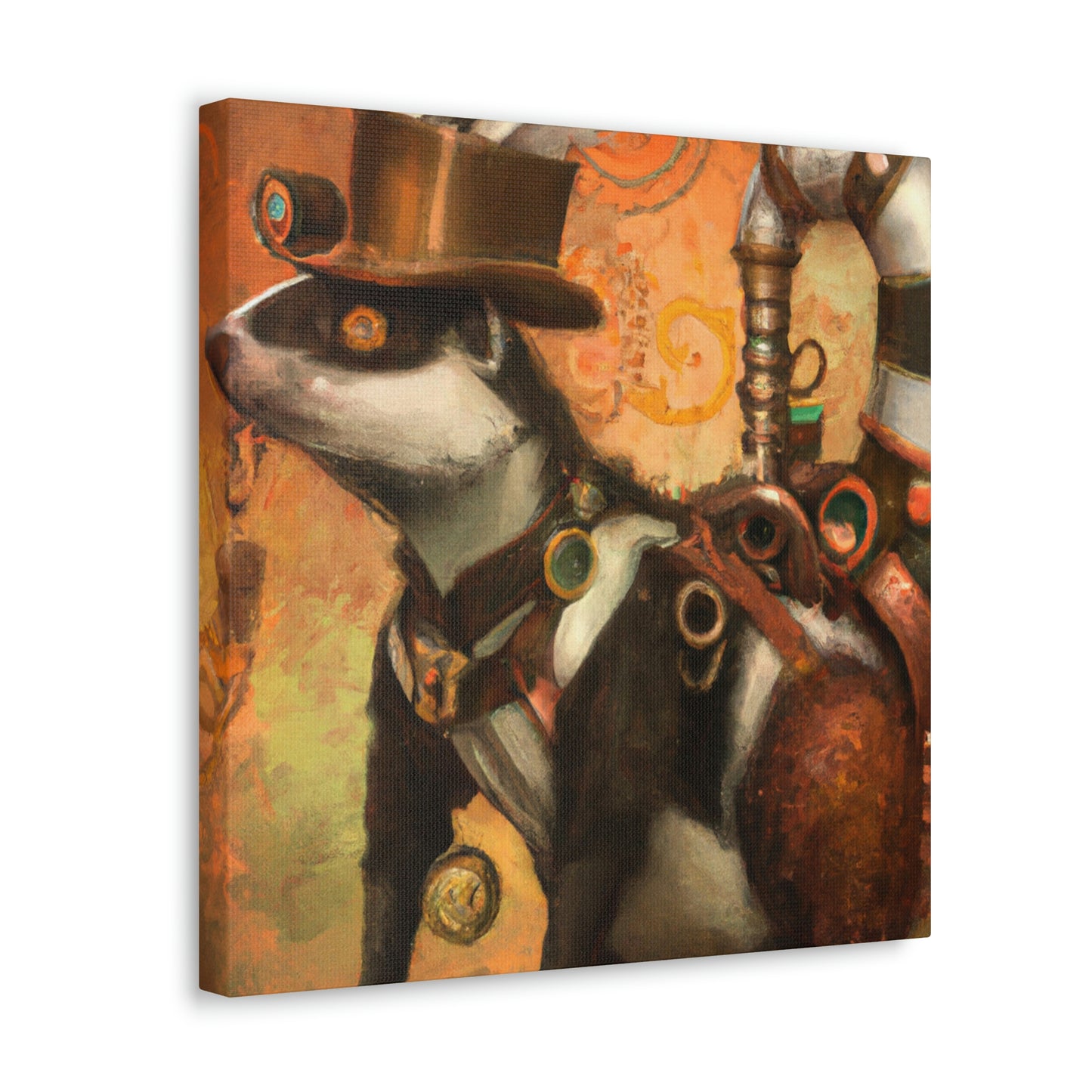 Skunk In Steam-Time - Canvas