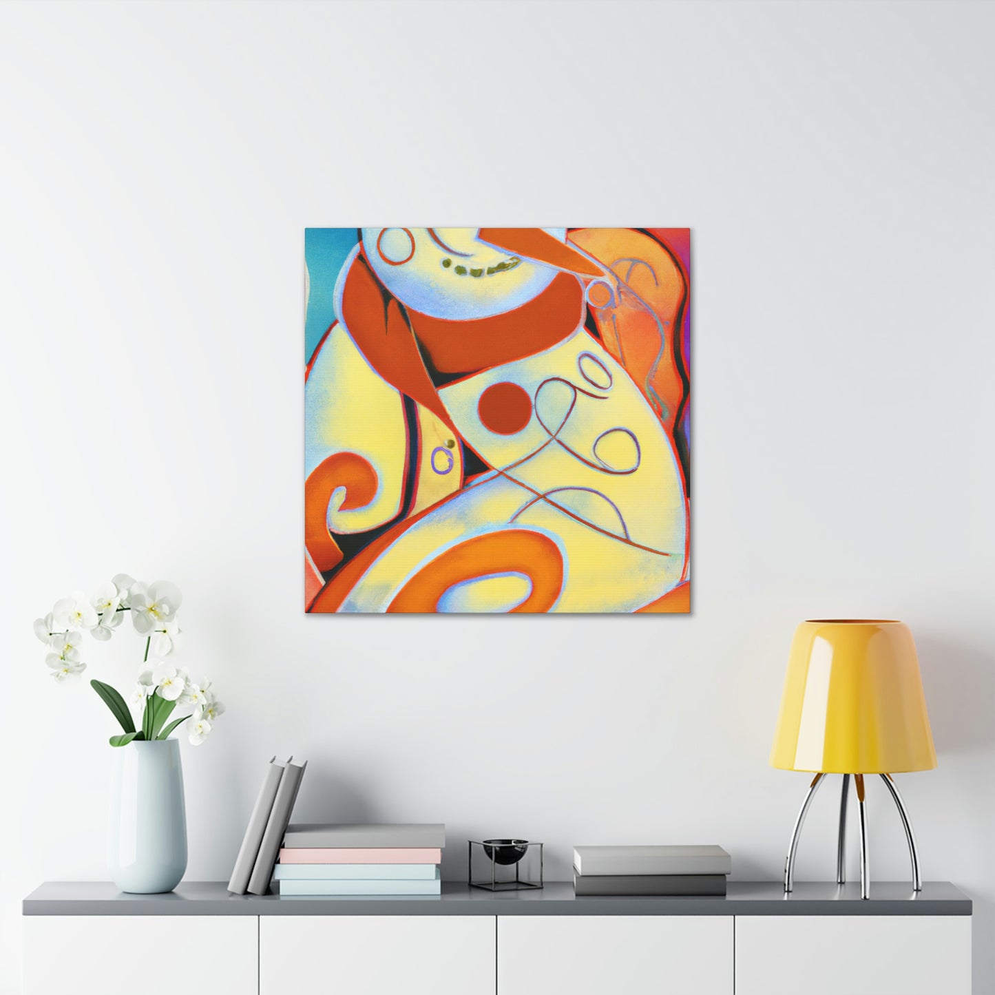 Snowy Art Deco Joy - Canvas