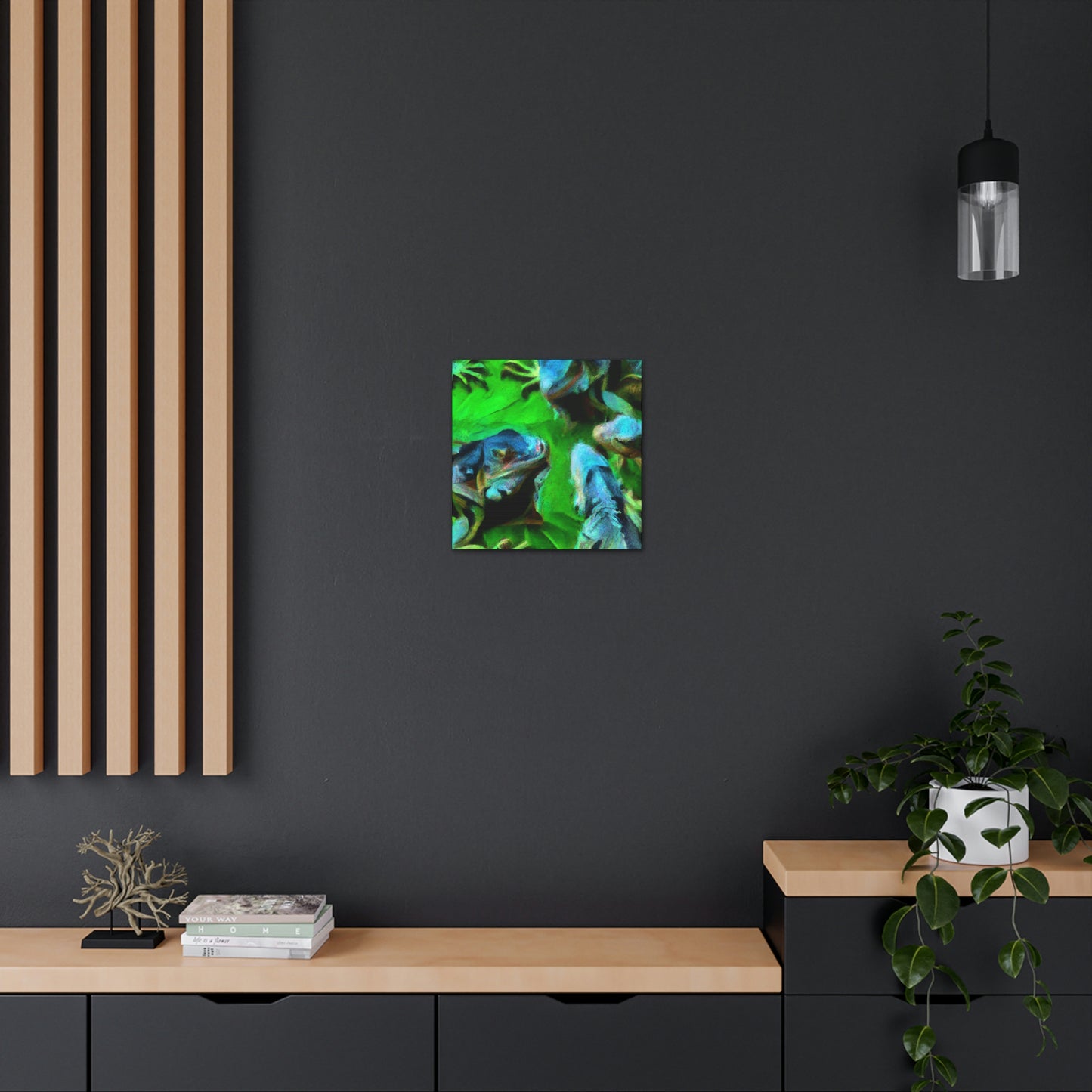 Iguanas in Impressionism - Canvas