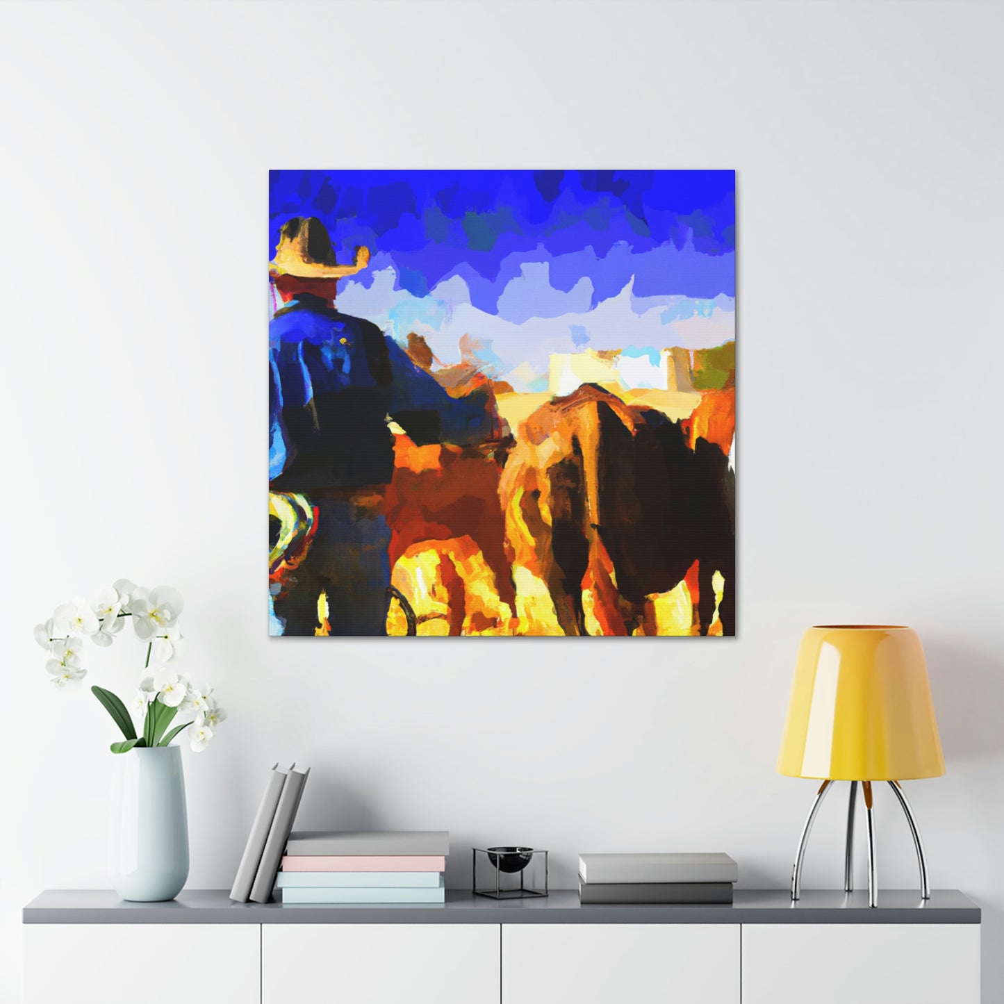 Rural Cattle Triumph - Canvas