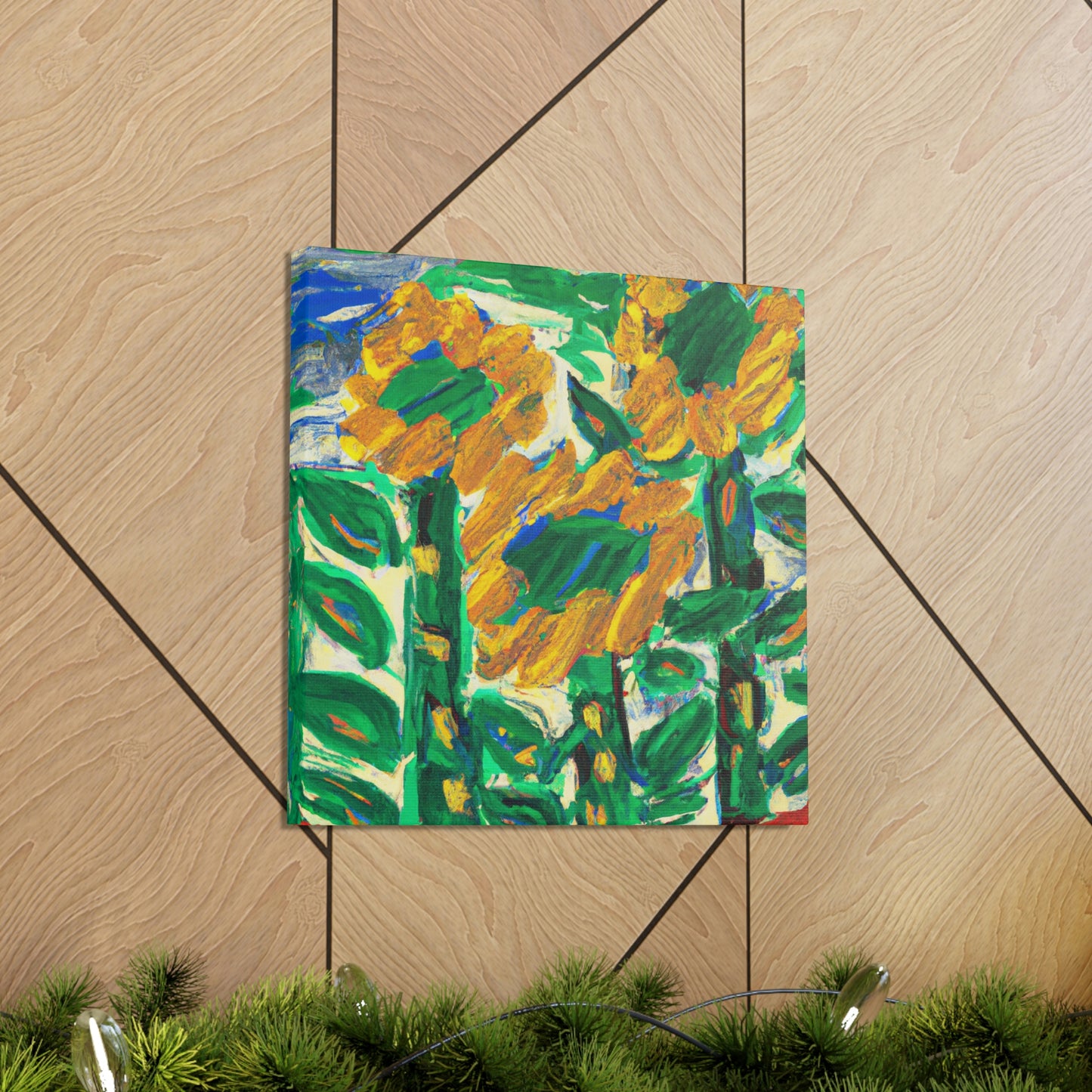 Sunflower in Expressionism - Canvas