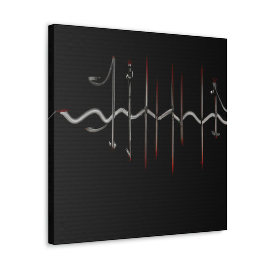 "Sound Wave Symphony" - Canvas