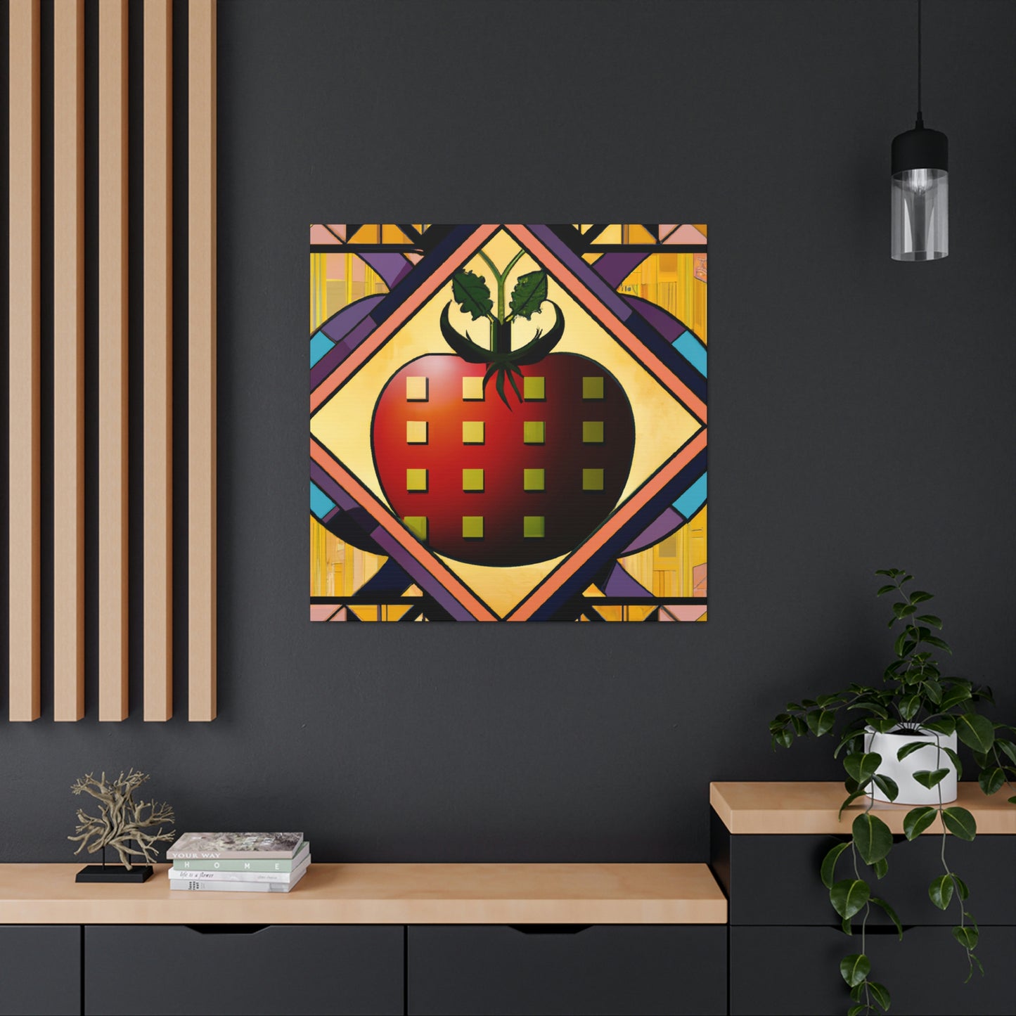 Tasty Art Deco Tomato - Canvas