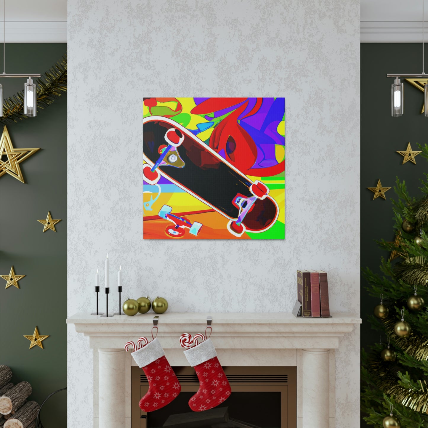 Skateboarding Expressionism - Canvas