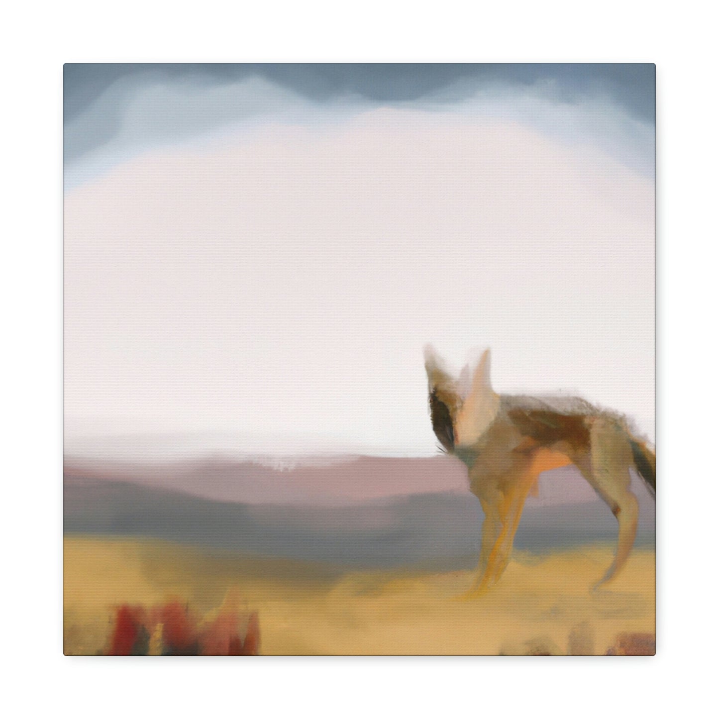 "Coyote in Cyber Space" - Canvas