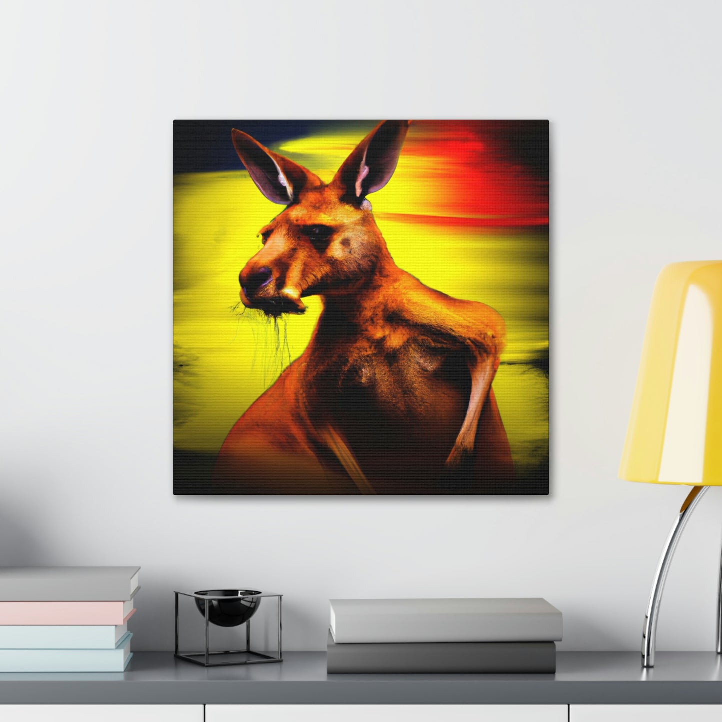 "Kangaroo in Technicolor" - Canvas