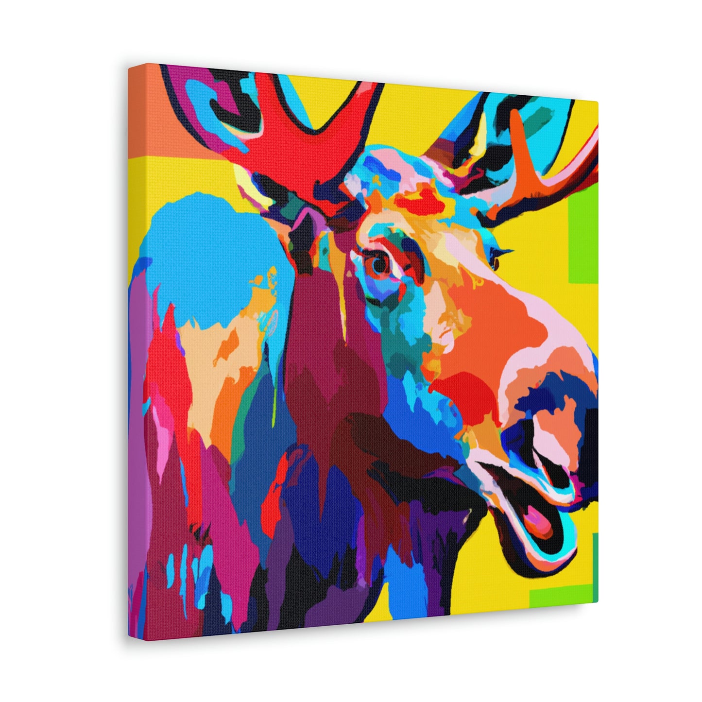 "Moose in Pop Art" - Canvas