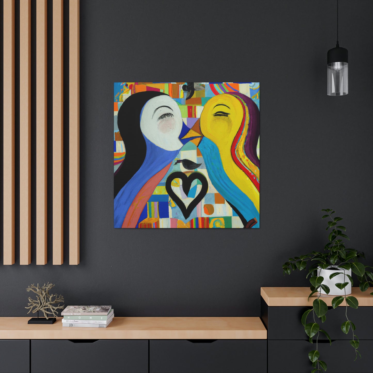 Loving Duo Portrait - Canvas