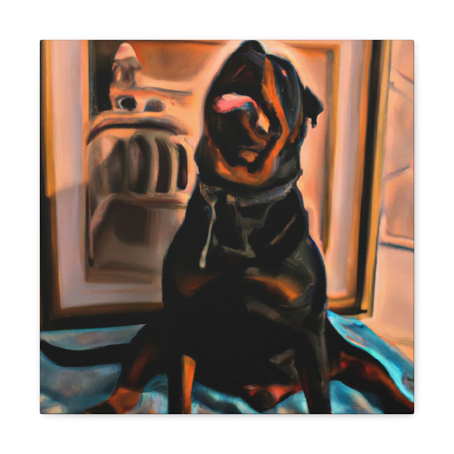 "Rottweiler in a Dream" - Canvas