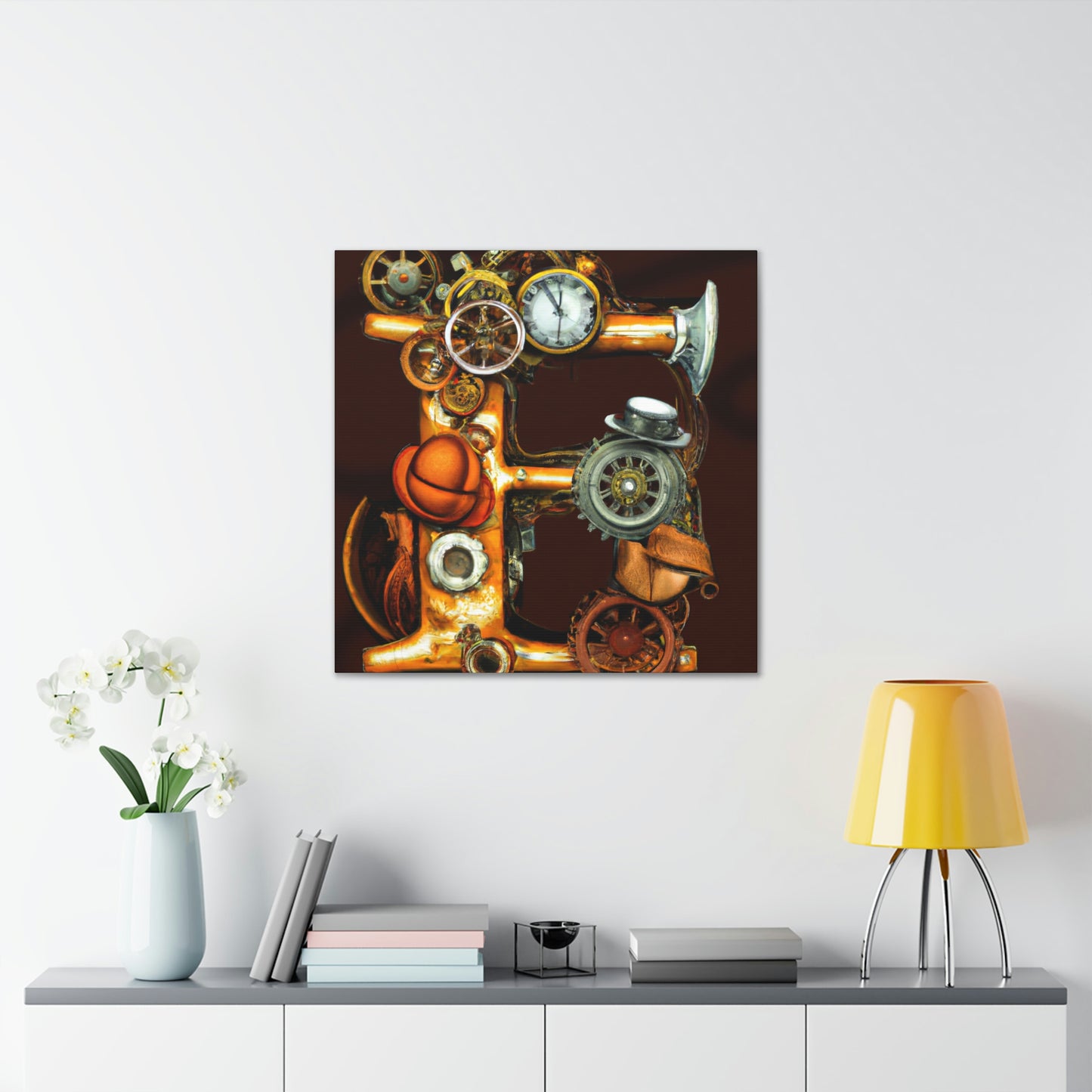 Steam-Powered Reflection - Canvas