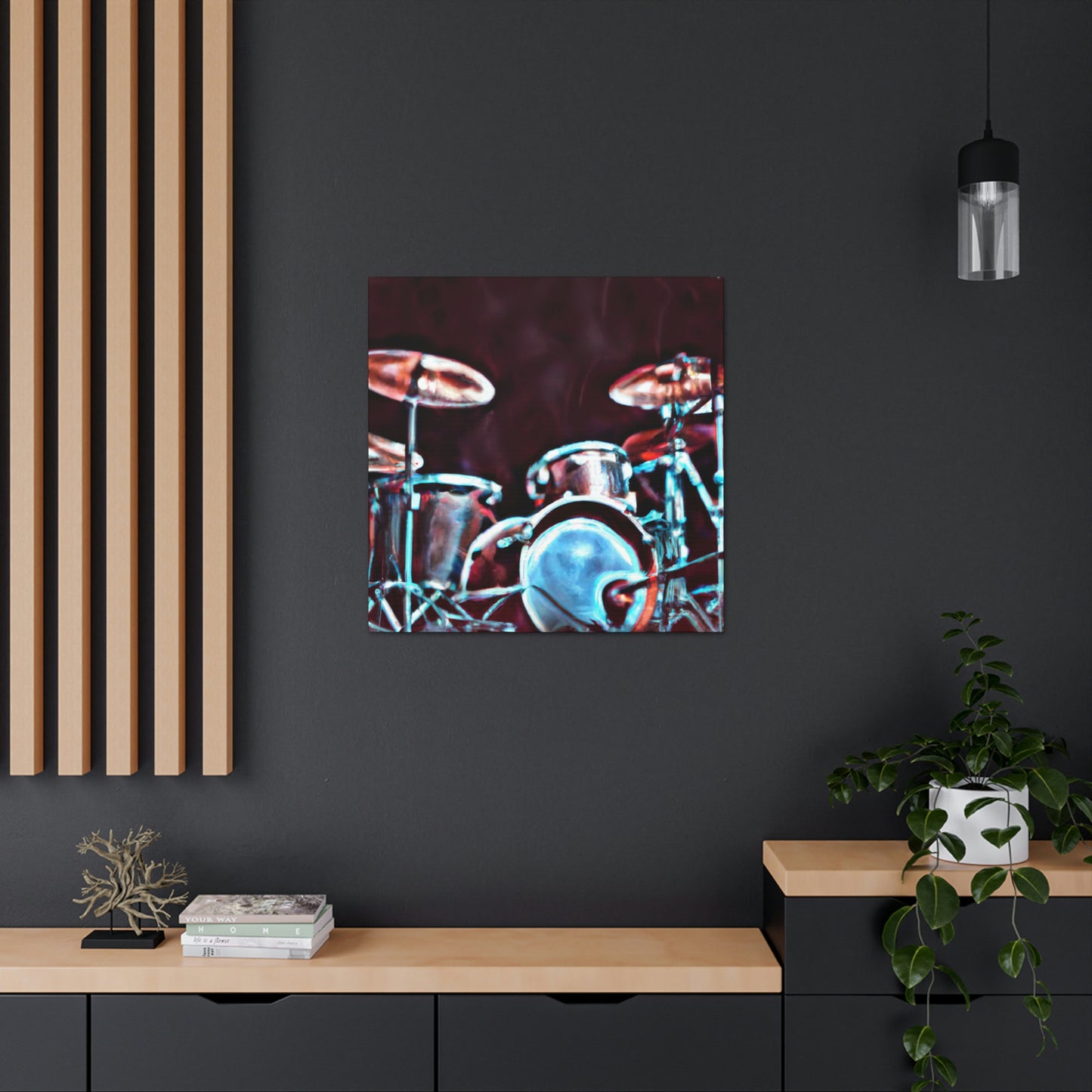 "Rock the Drum Set" - Canvas