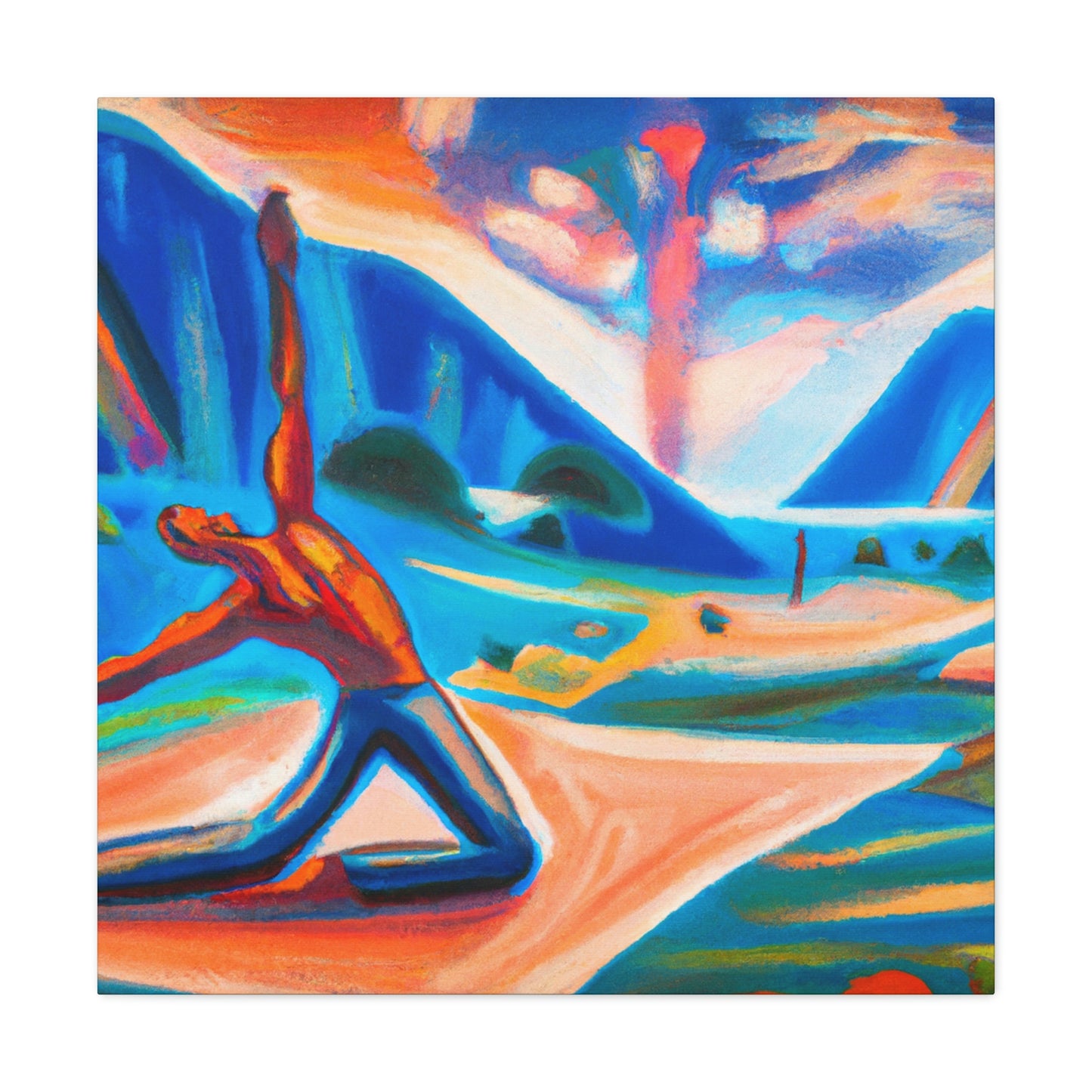 "Yoga at Sunrise" - Canvas