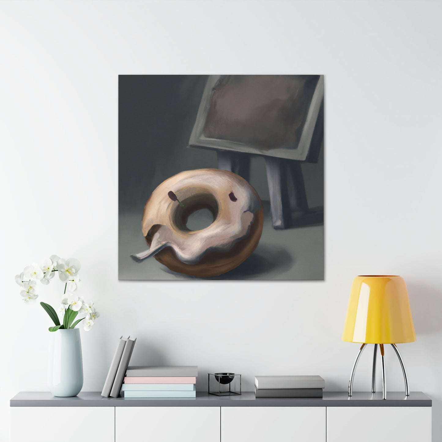 "Doughnut Dreamscape Painting" - Canvas