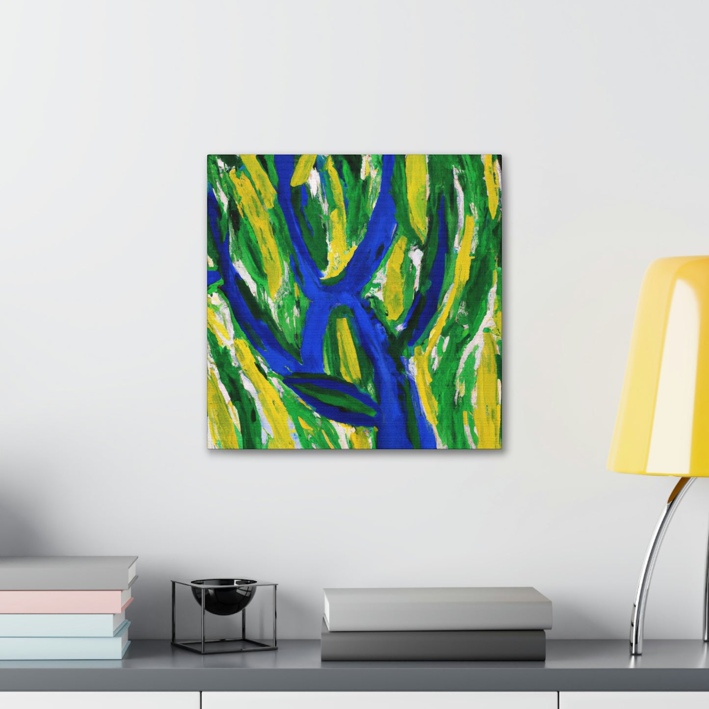 "Willow Tree in Moonlight" - Canvas