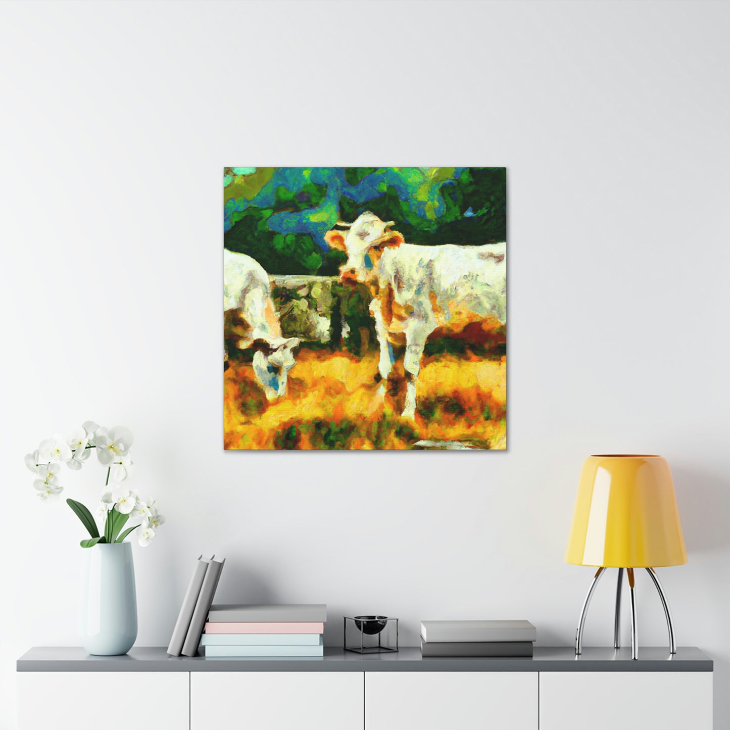 "Jersey Cow Visionary" - Canvas