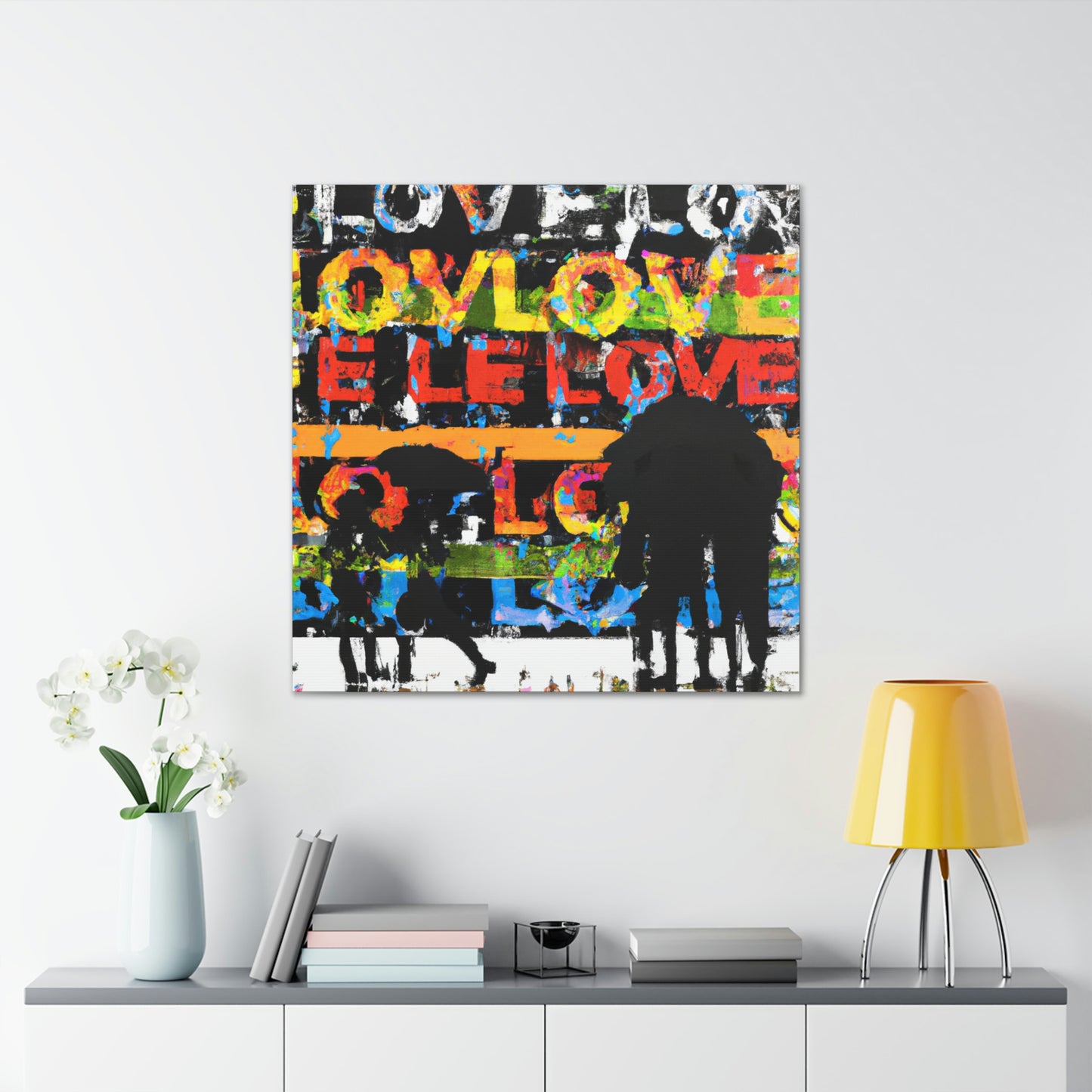 Love in Rainy Skies - Canvas