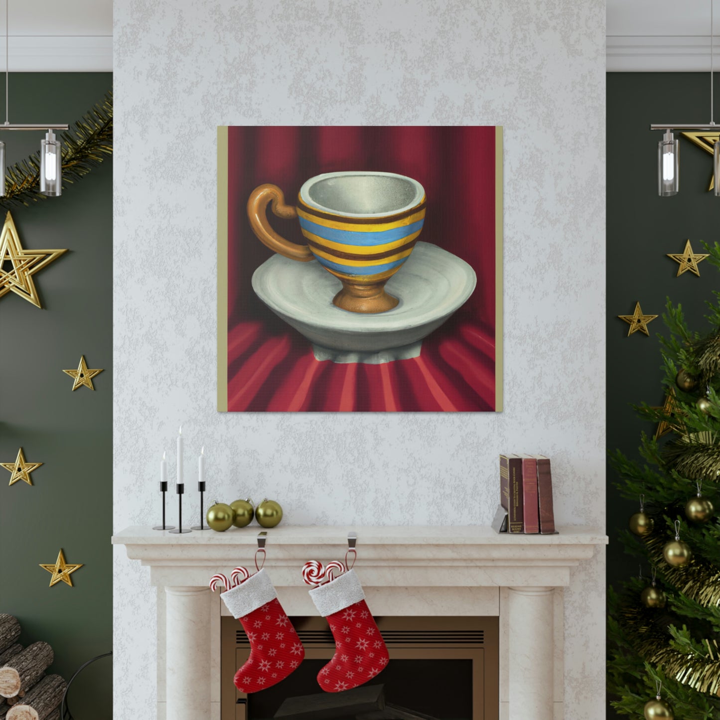 Coffee Cup Neoclassicism - Canvas