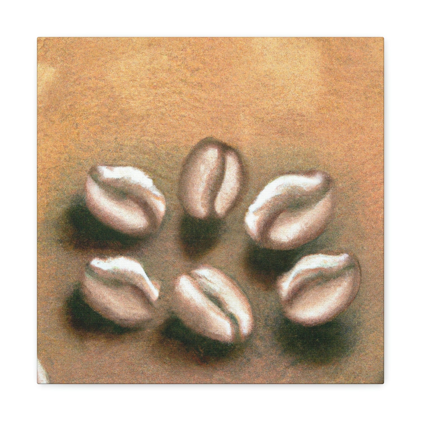 "Coffee Beans: Art Deco" - Canvas