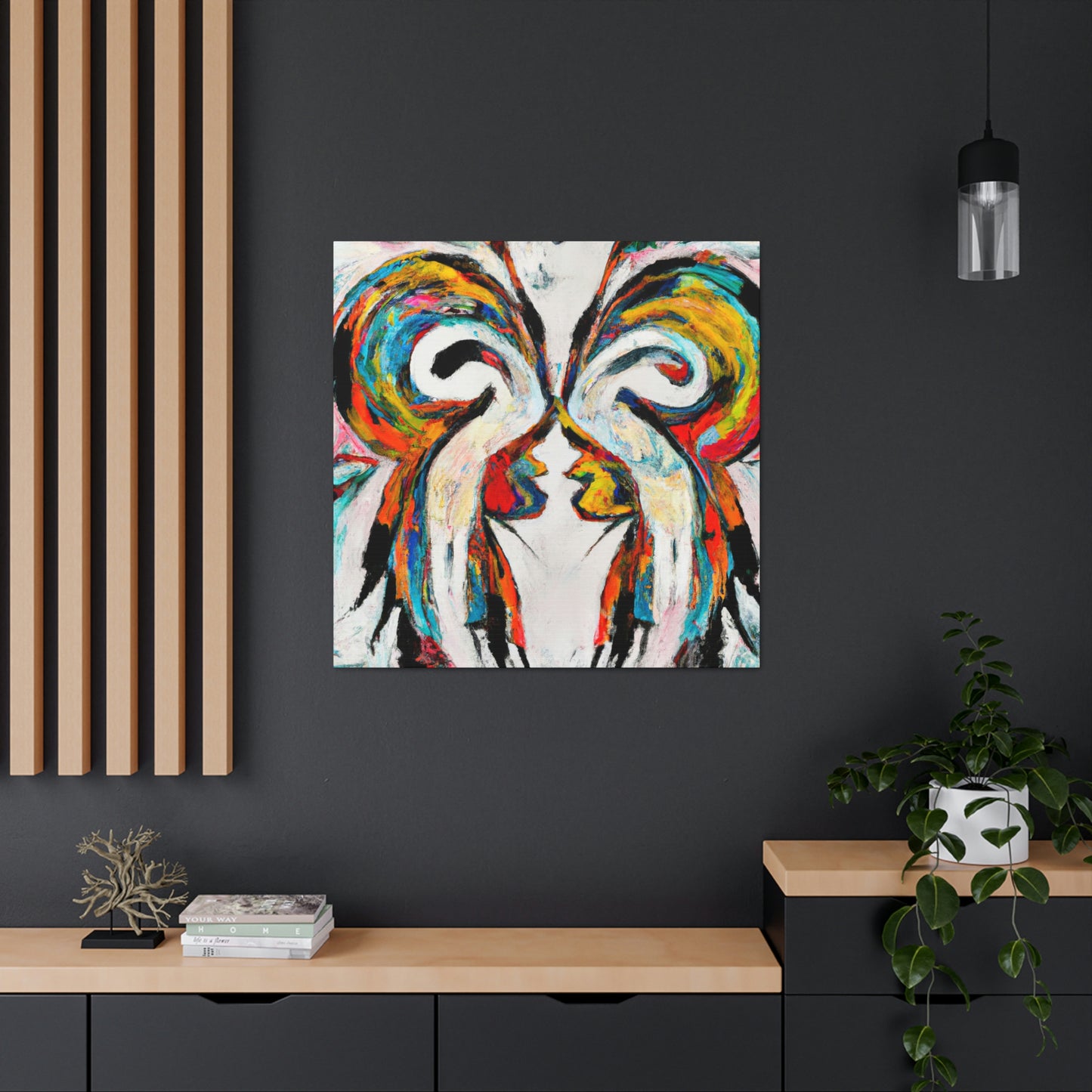 "Love's Winged Embrace" - Canvas