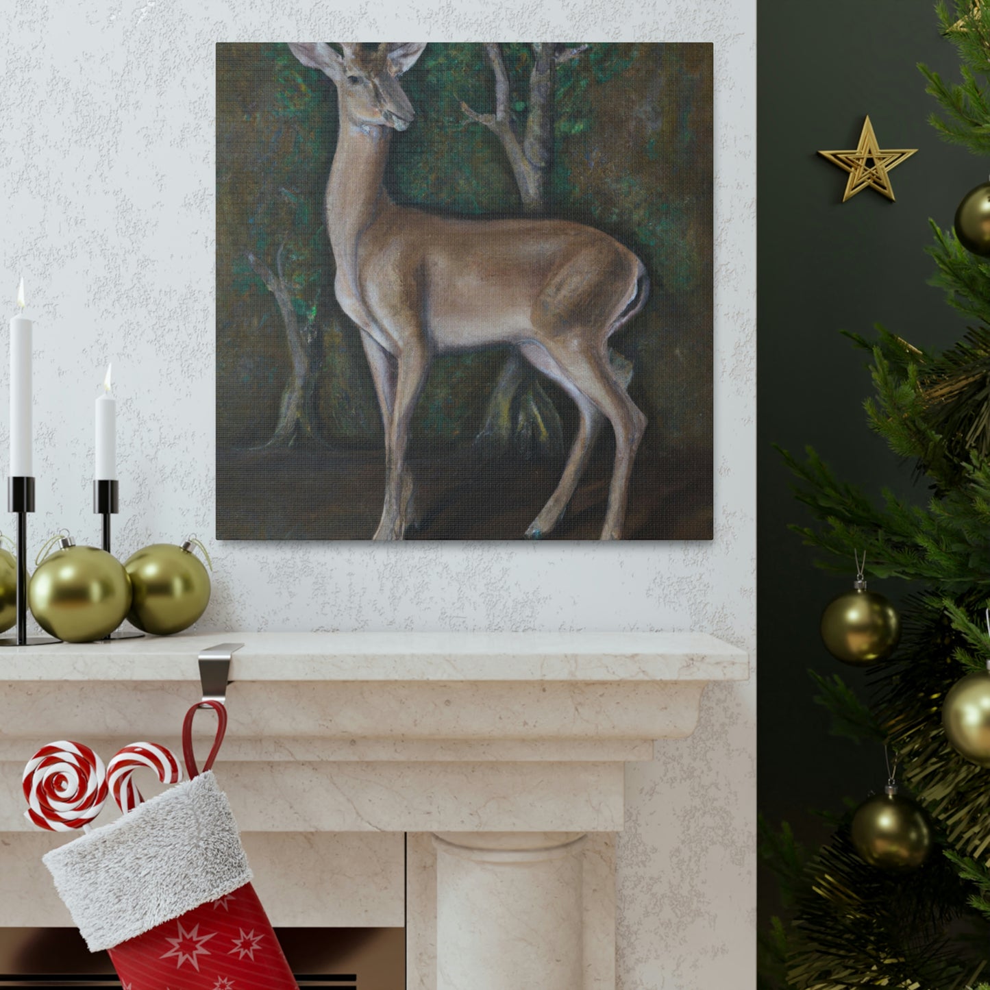 Whitetail Deer Refuge - Canvas