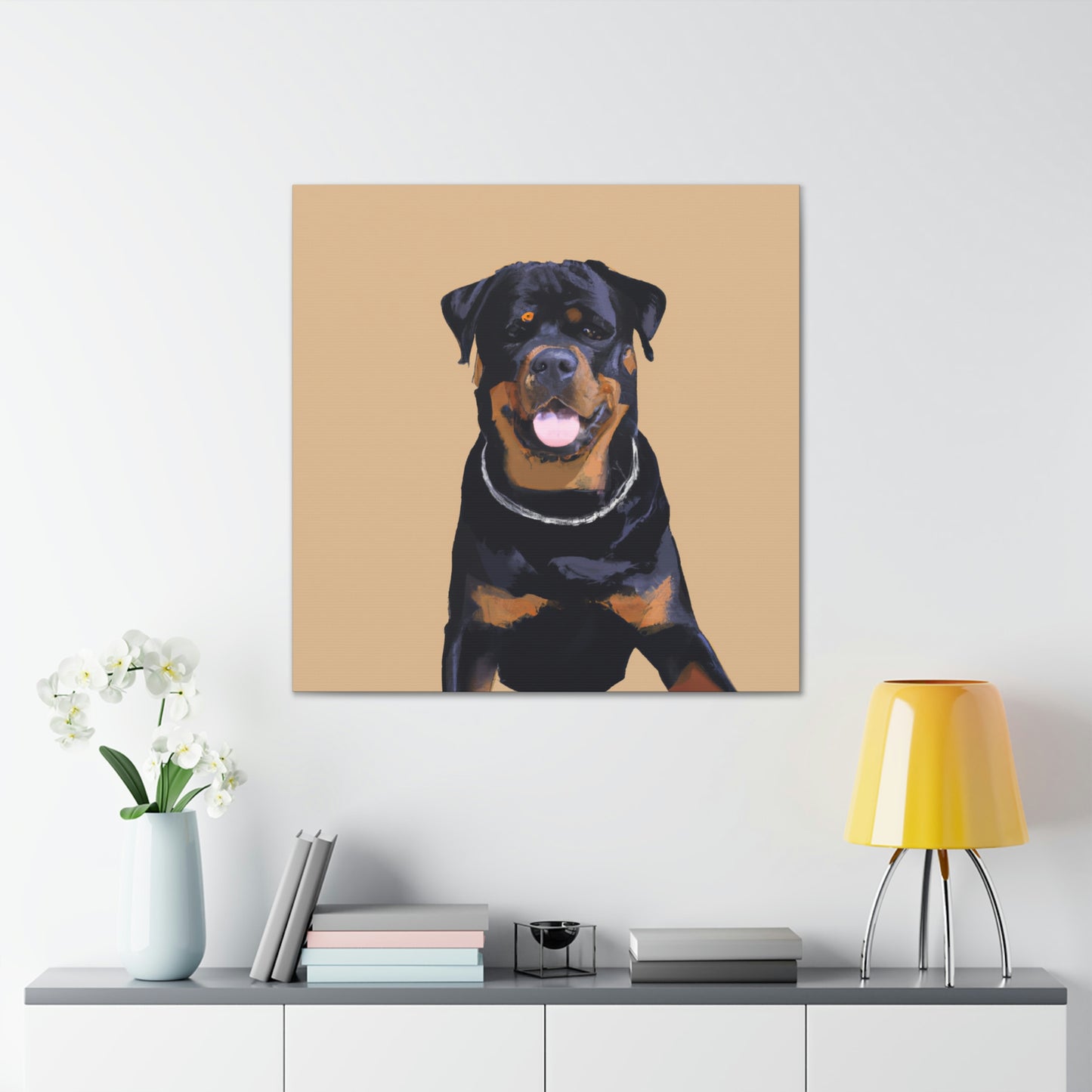 "Rottweiler in Simplicity" - Canvas