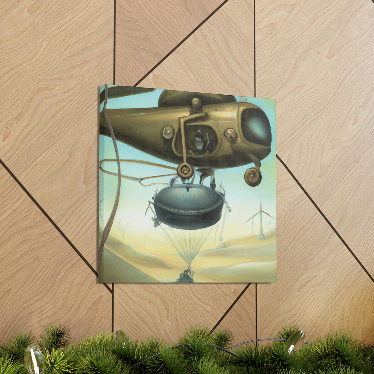 Helicopter in Surrealism - Canvas