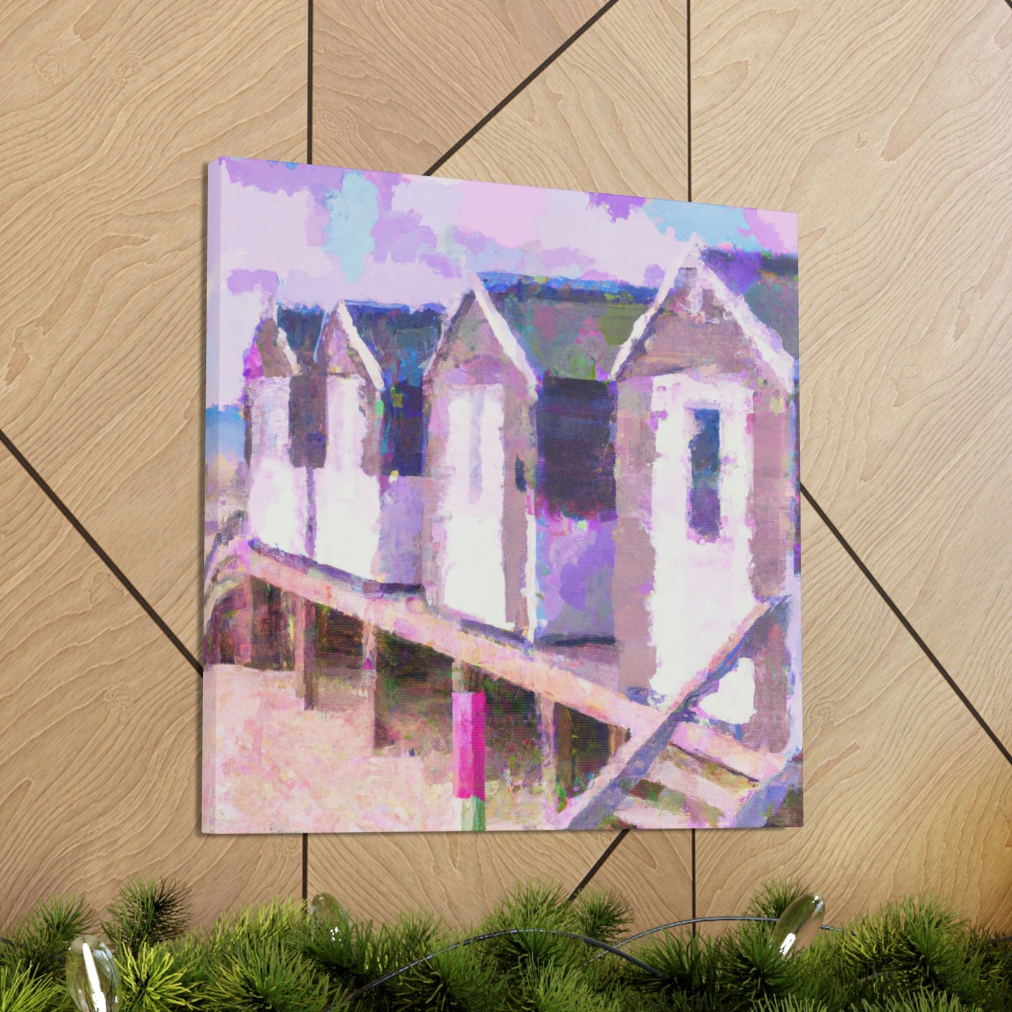 "Beach Cottages Dreaming" - Canvas