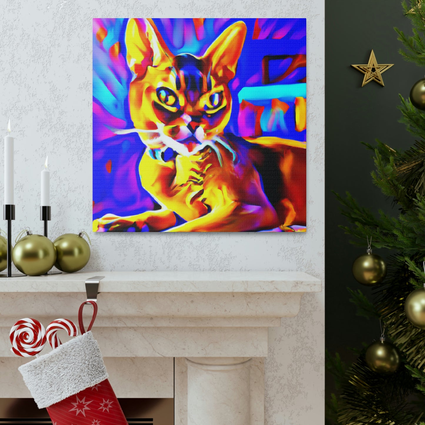 Abyssinian Pop Splendor - Canvas