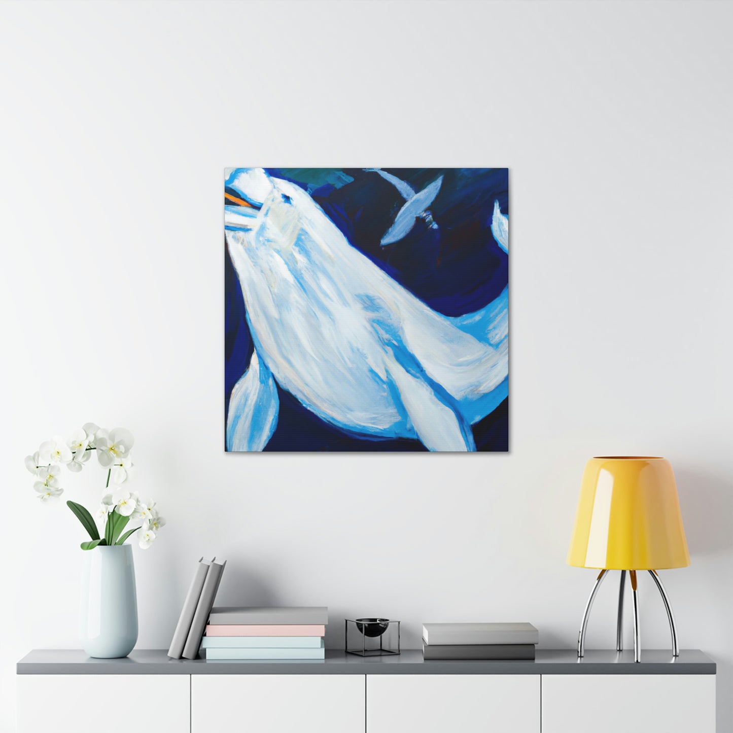 Beluga Whale Symphony - Canvas