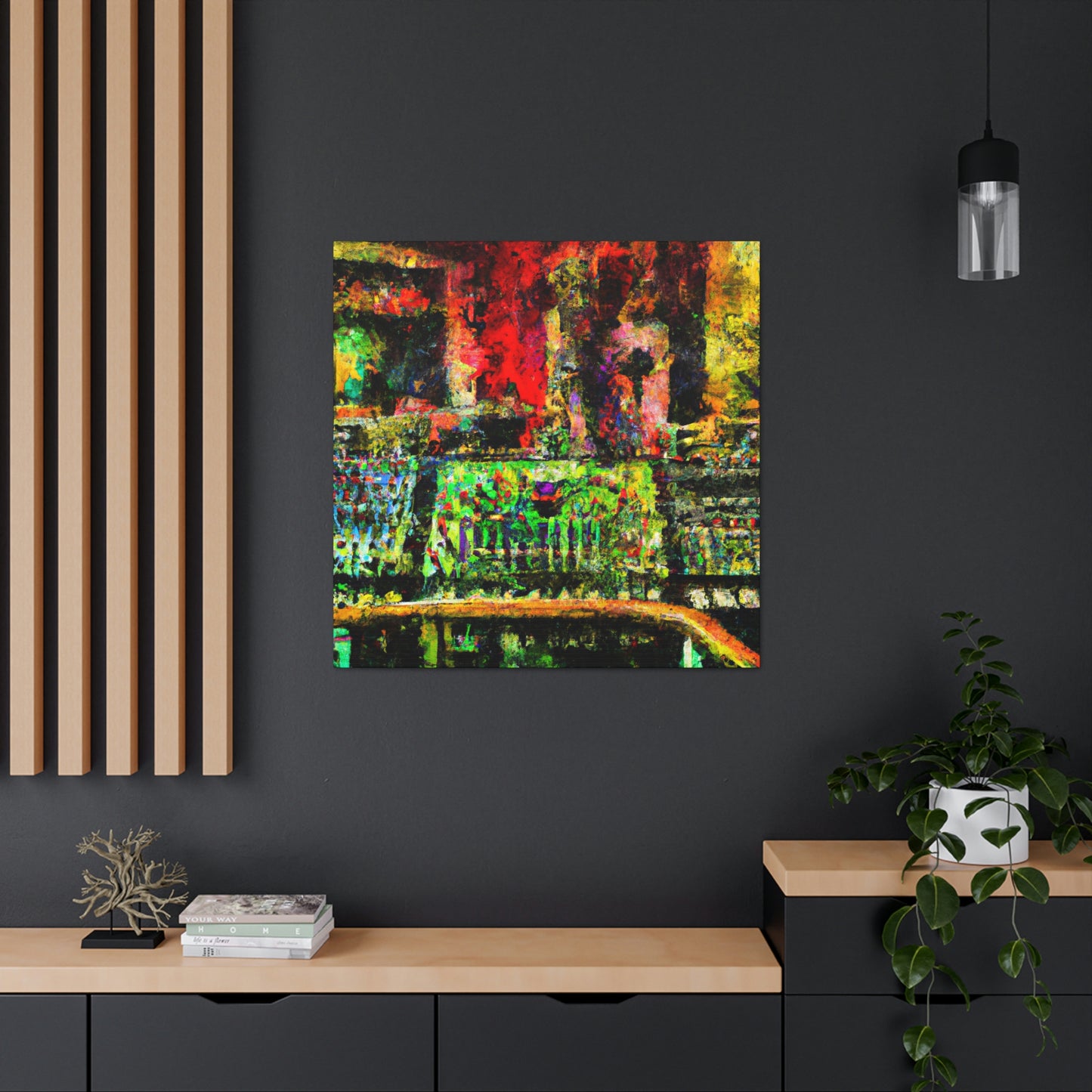 "Mixing Board Melody" - Canvas