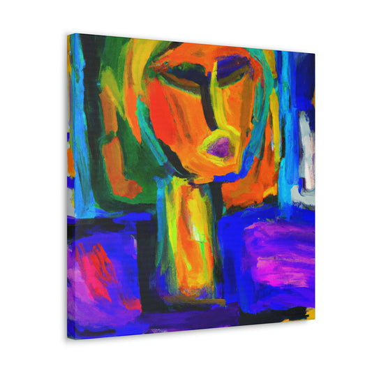 Vibrant Brushstrokes Dance - Canvas