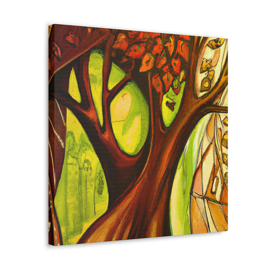 Leafy Splendor Abstract - Canvas