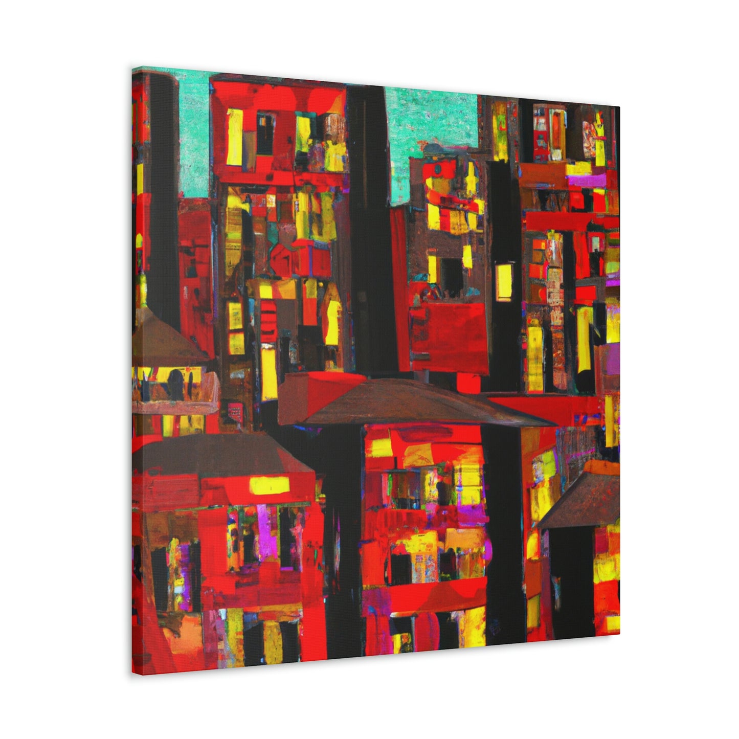 "Minimalist Expressionist Scene" - Canvas