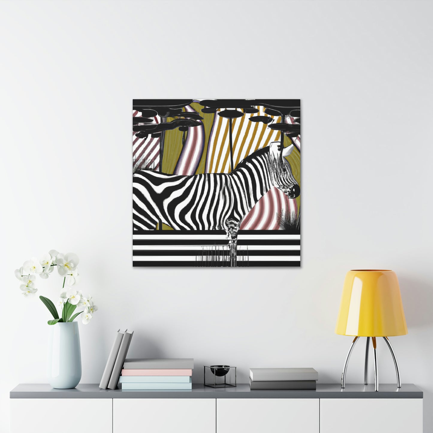 "Zebra Striped Splendor" - Canvas