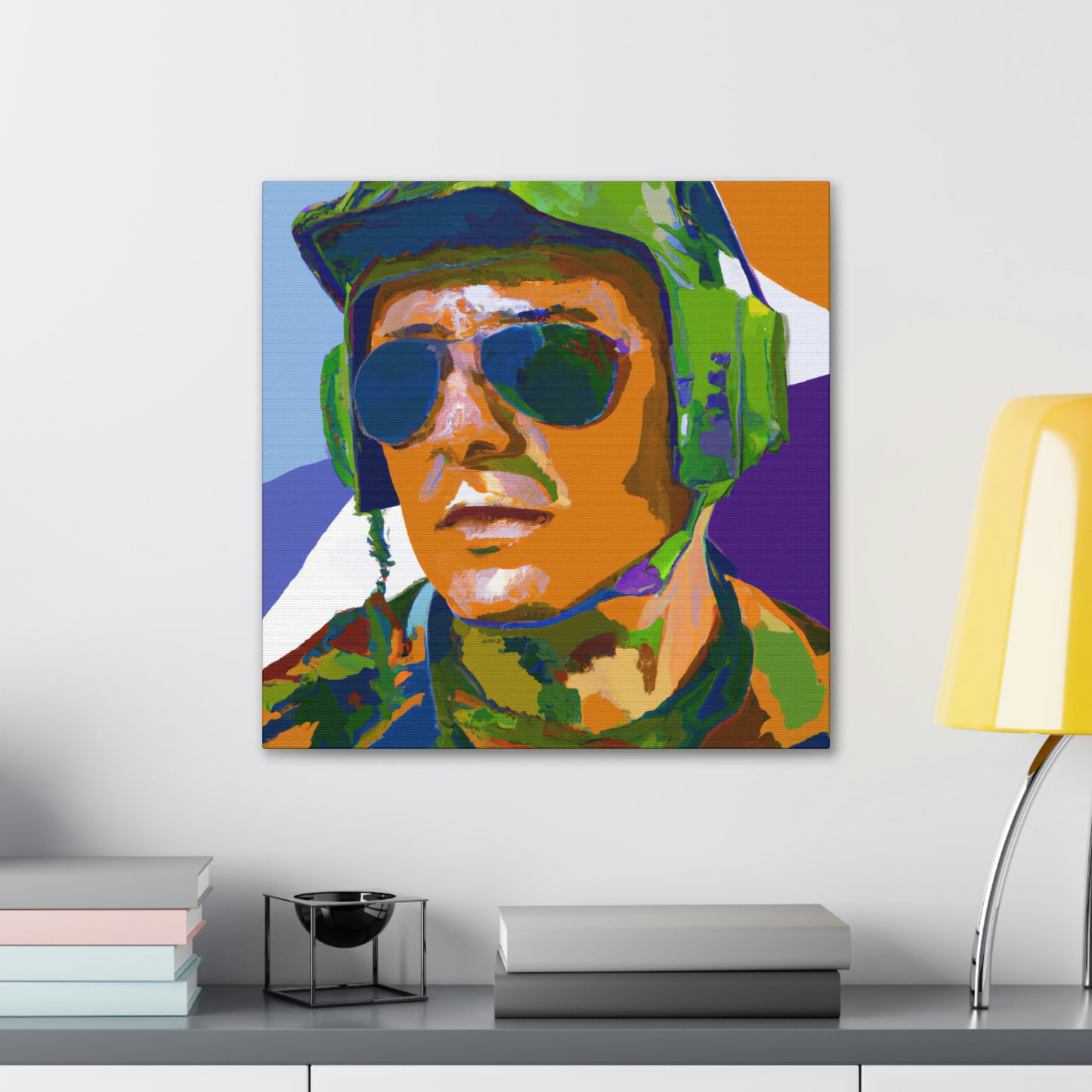 Pilot in Pop Art - Canvas