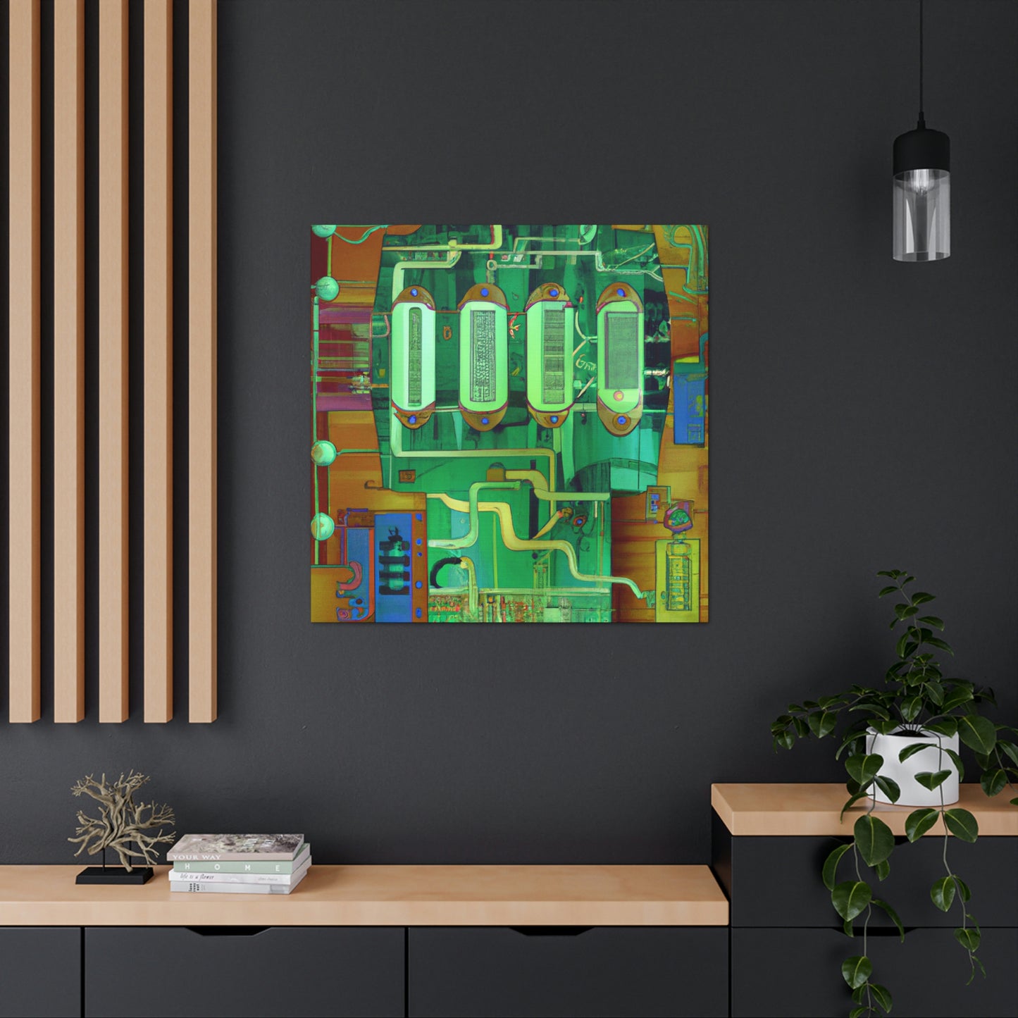 "Electricity Meets Artistry" - Canvas