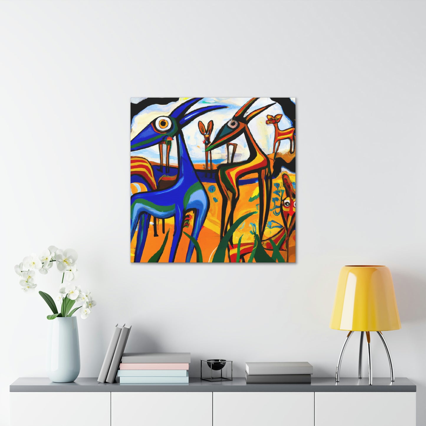 Gazelle in Golden Noon - Canvas