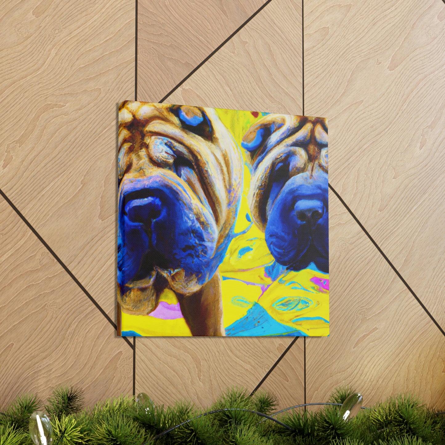 Sleeping Shar Pei Dream - Canvas