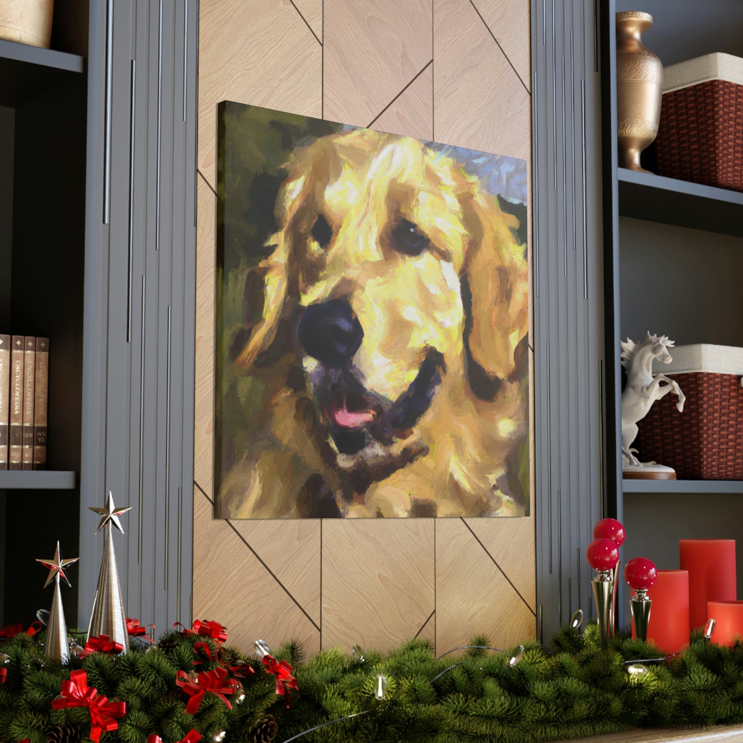 Golden Retriever Surrealism - Canvas