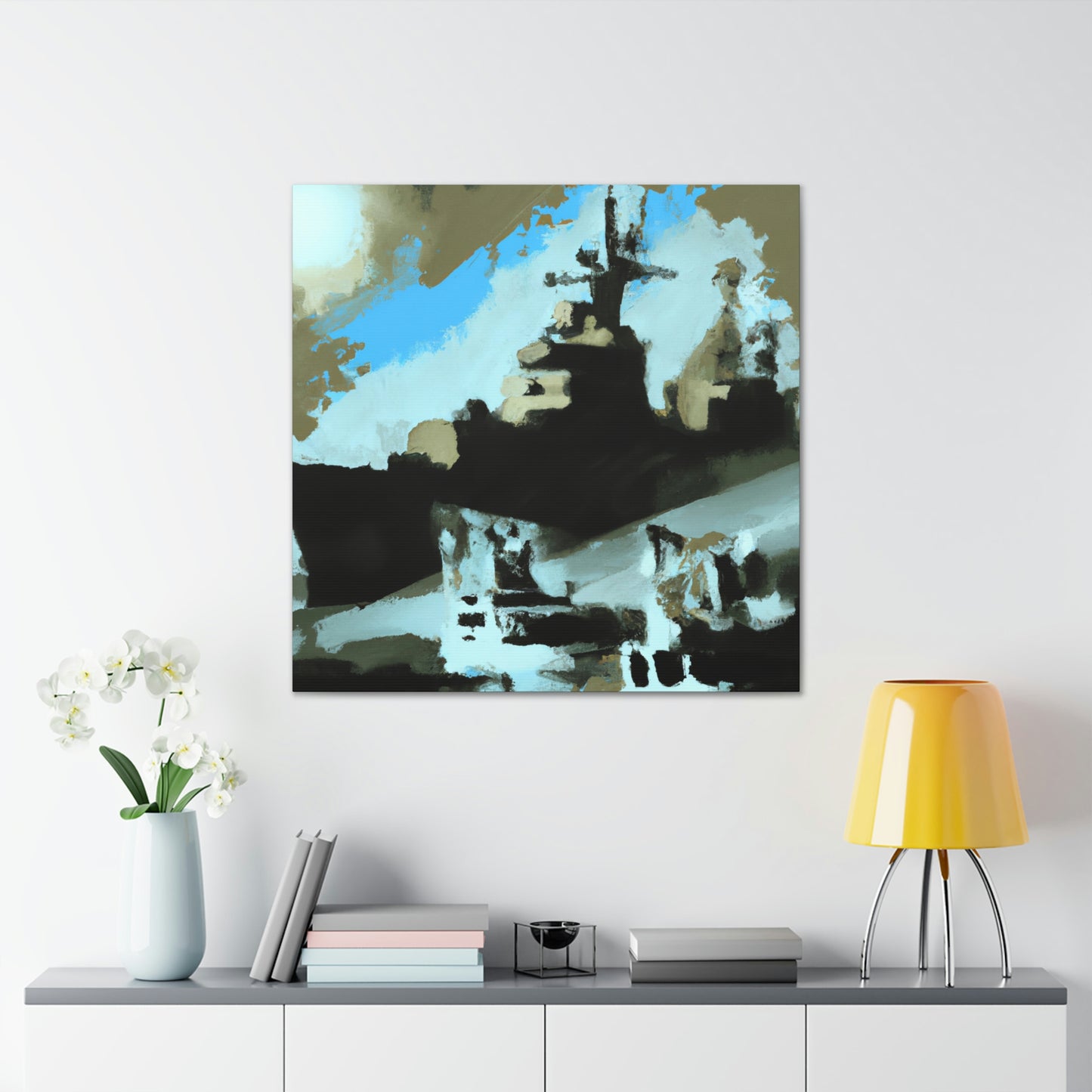 "The Battleship Battle" - Canvas