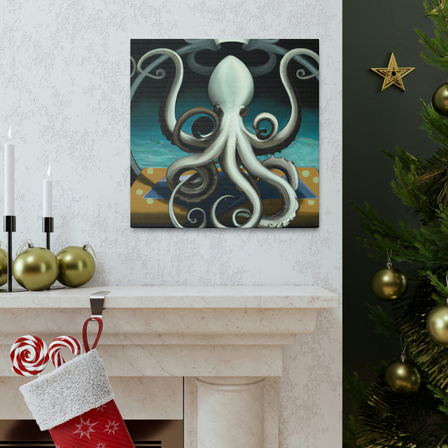 "Octopus at Dusk Dusk" - Canvas