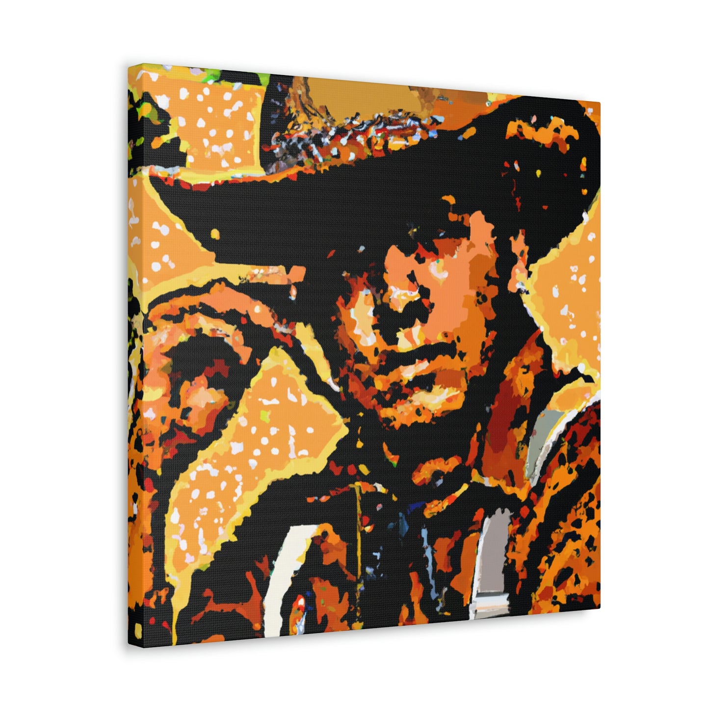 "Ranch Hand Pointillism" - Canvas