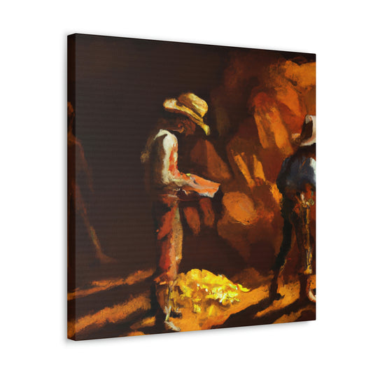 "Glimmer of Gold Mines" - Canvas