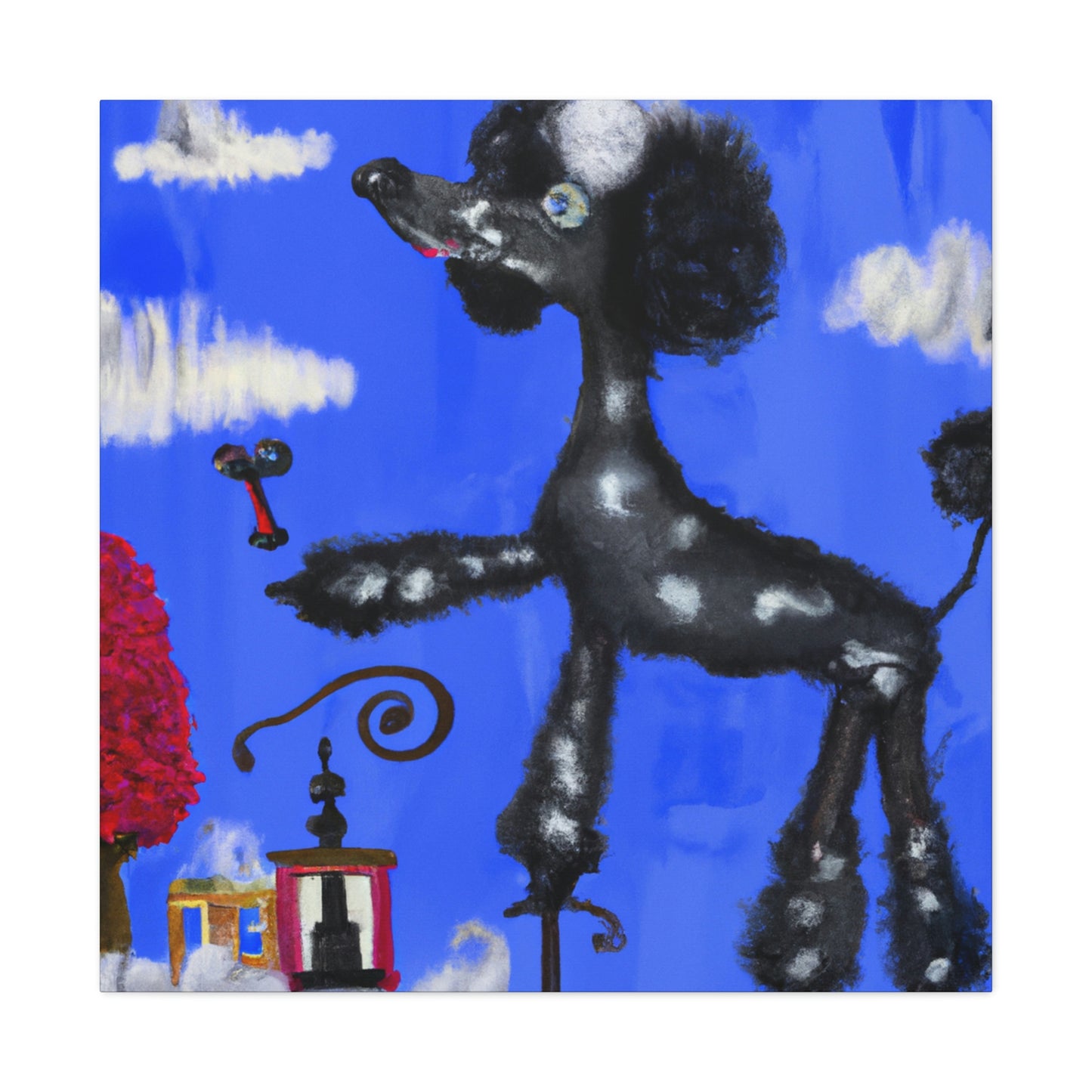 Poodle in Dreamland - Canvas